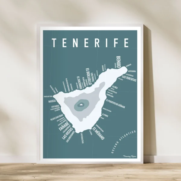 Travel_poster_Mapa_playas_tenerife