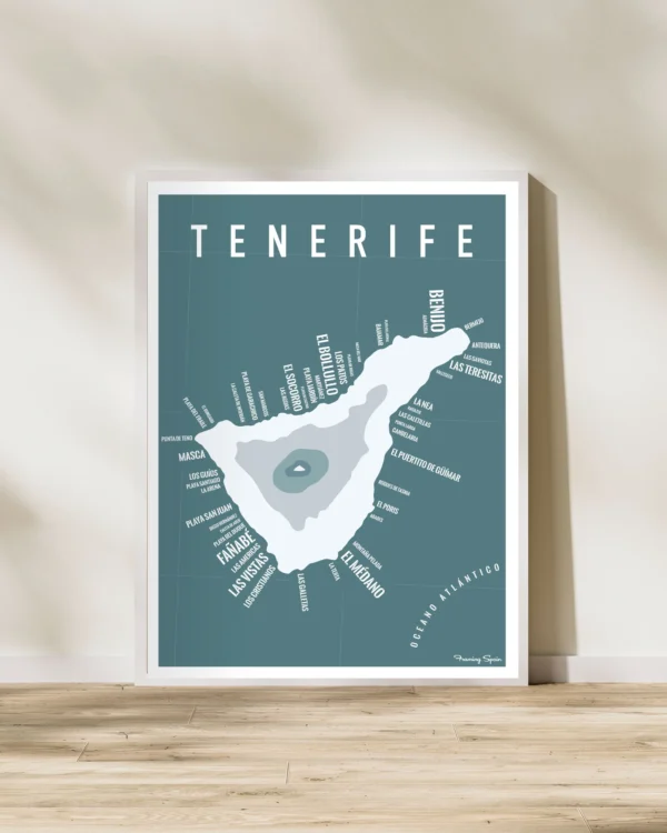 Travel_poster_Mapa_playas_tenerife