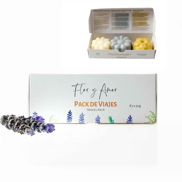 pack de viaje – flor y amor