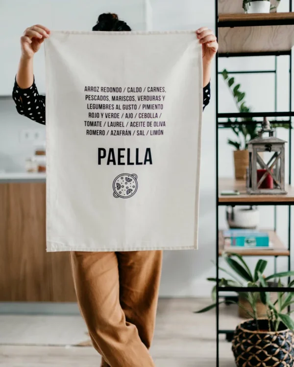 Paño de cocina Receta Paella