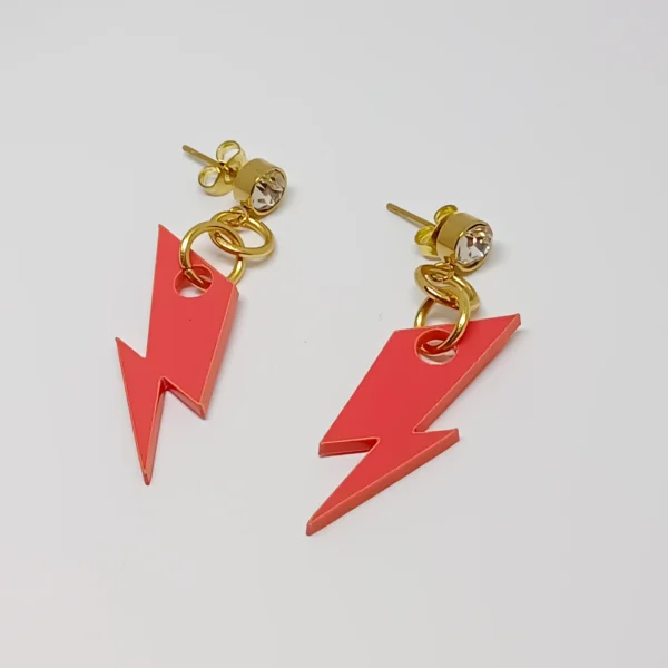 pendientes rayo coral
