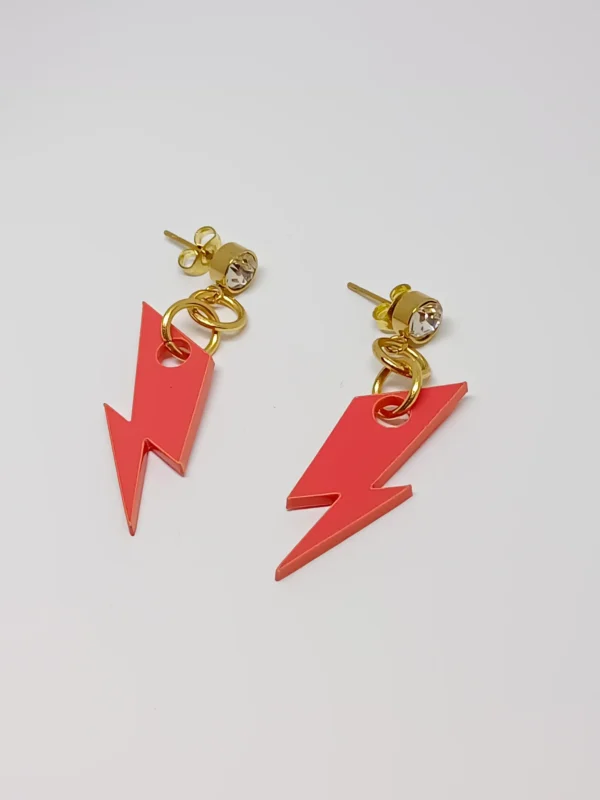 pendientes rayo coral