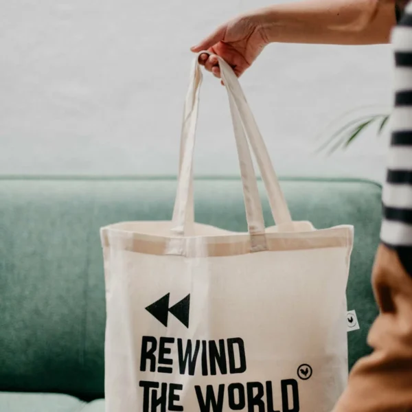 Bolsa de compra mediana Rewind The World
