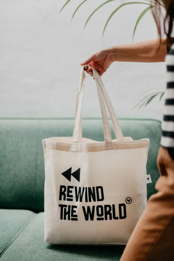 Bolsa de compra mediana Rewind The World